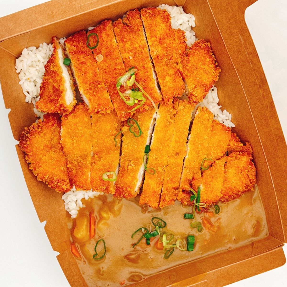 Chicken cutlet curry box